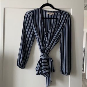 Long sleeved stripped blouse